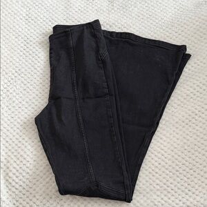 F21 High Rise Flare Black Jeans